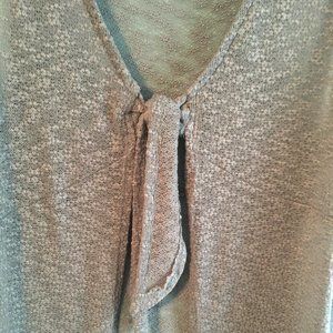 Long Gray Summer Vest Kimono